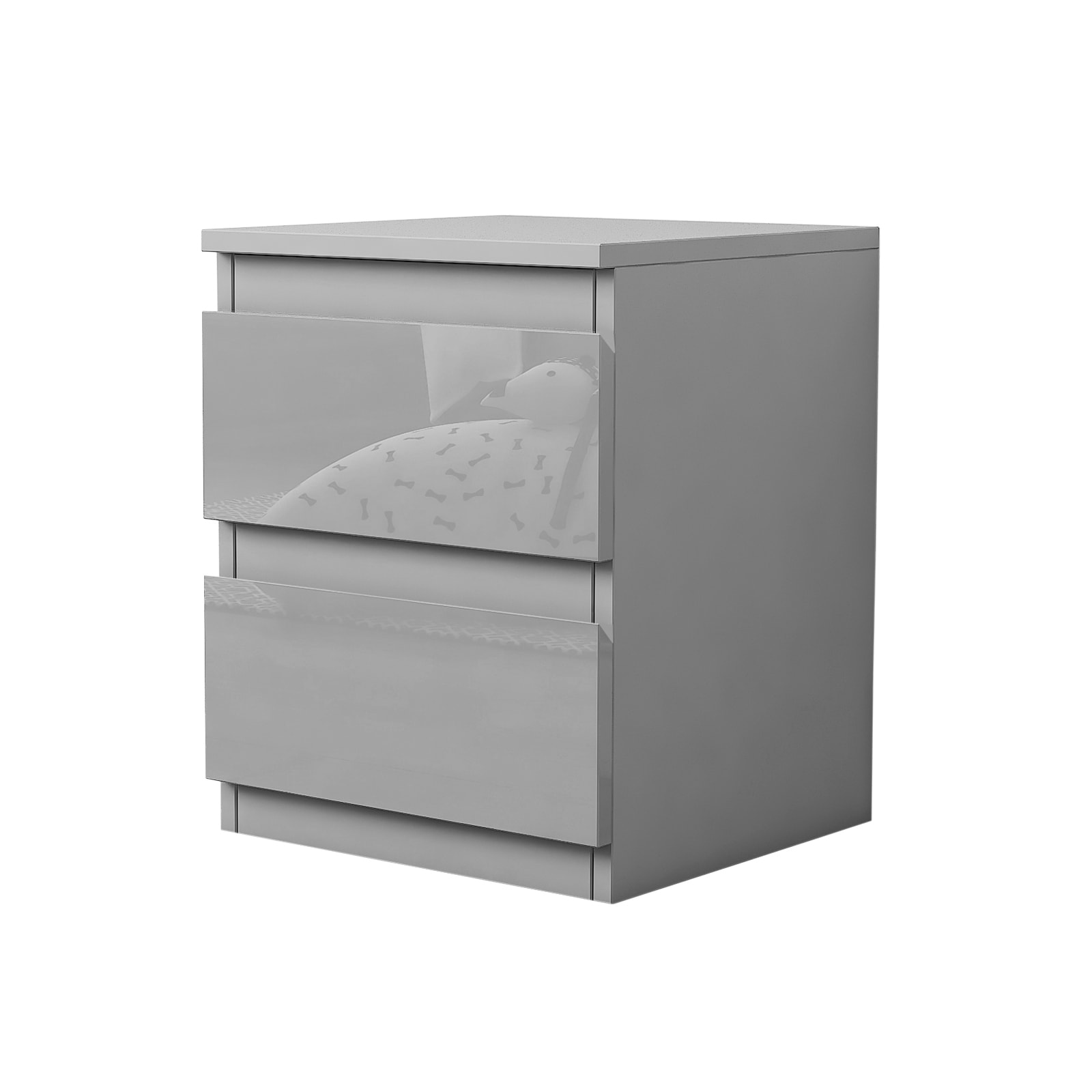 HTI-Living Nachtschrank Kenji Hochglanz 