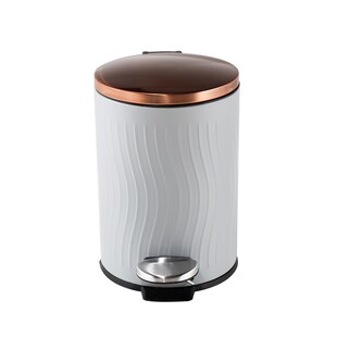 HTI-Living Treteimer 3 Liter Grau Kupfer 