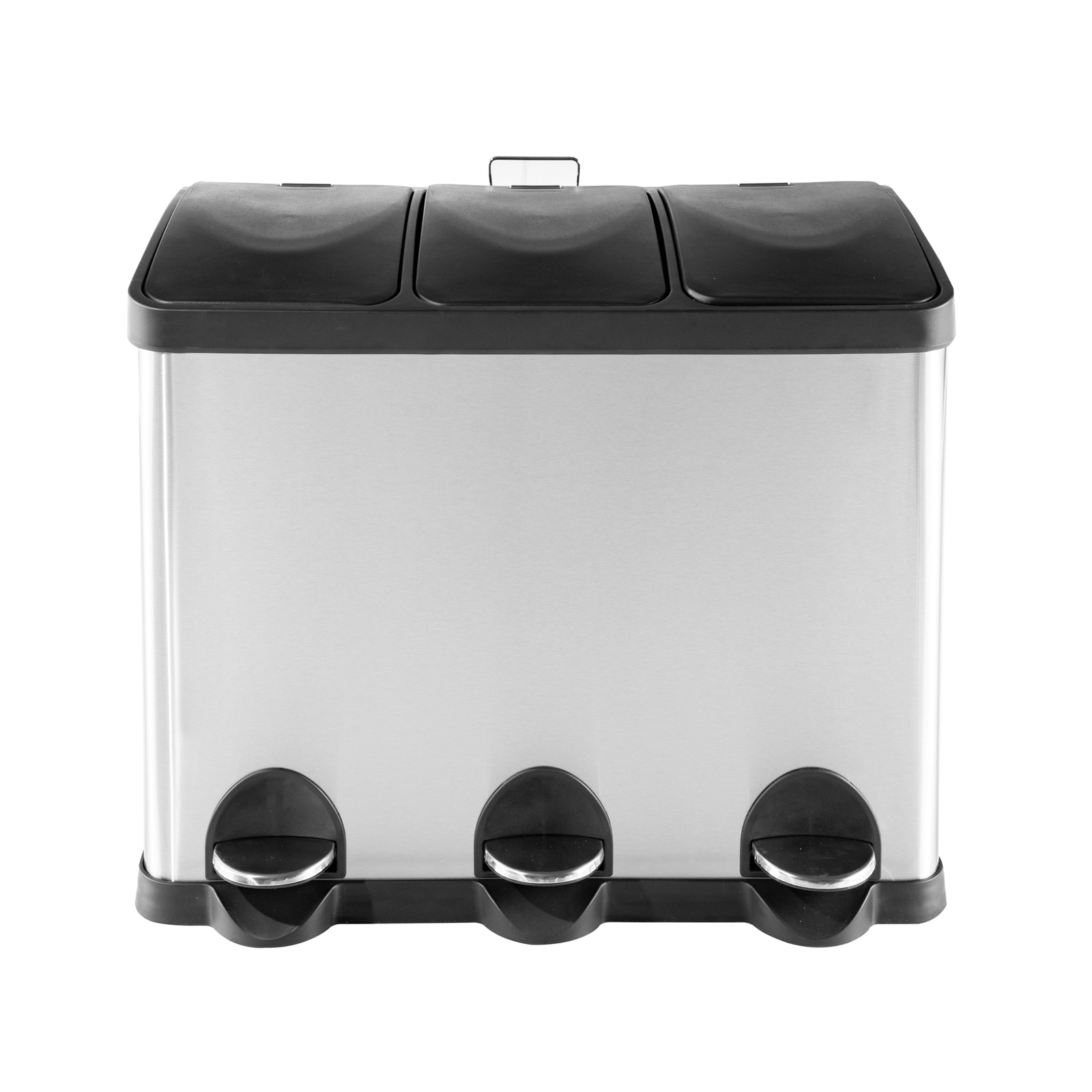 HTI-Living M&uuml;lltrenner 45 Liter Silber Schwarz 