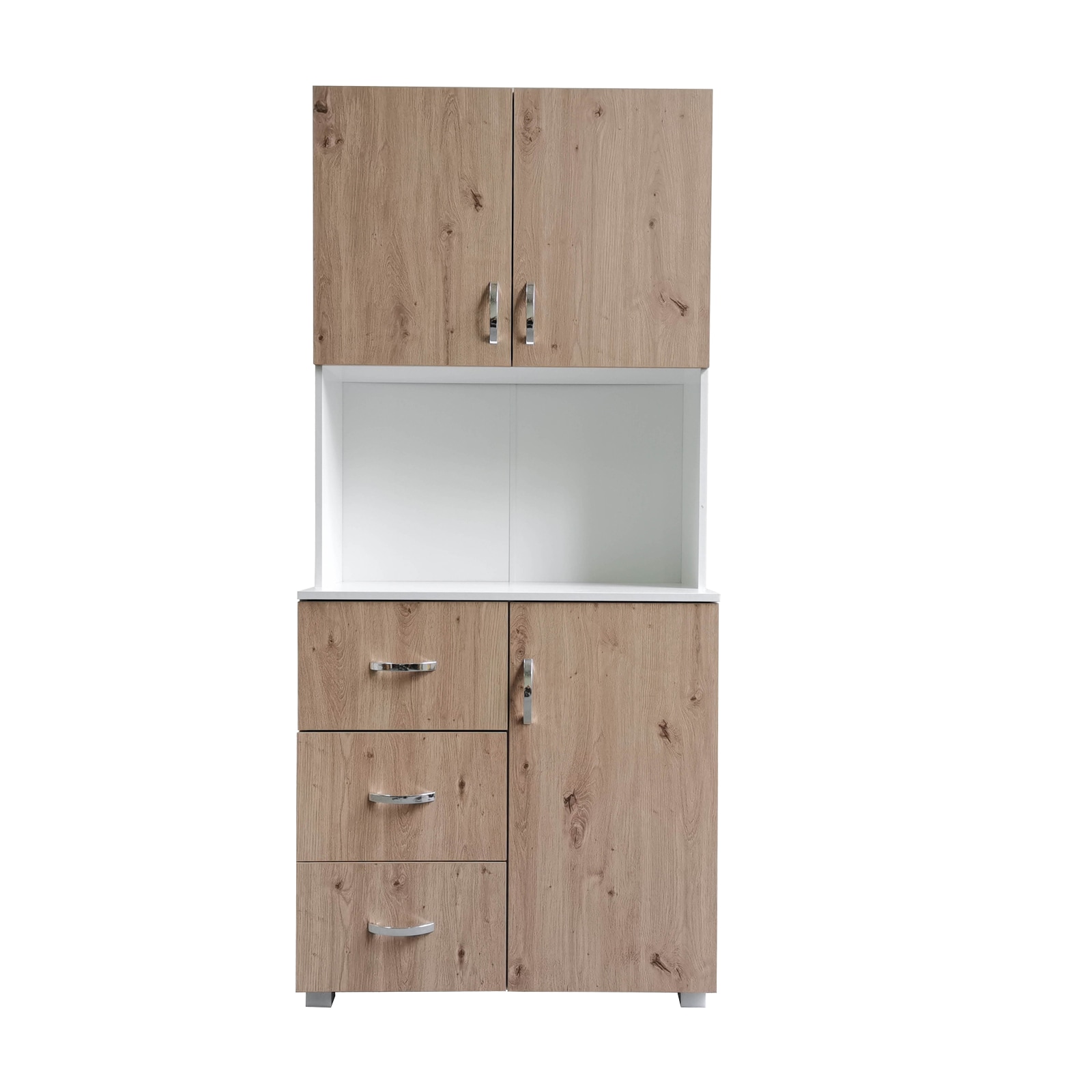 HTI-Living K&uuml;chenschrank Wei&szlig; Artisaneiche Blanca 