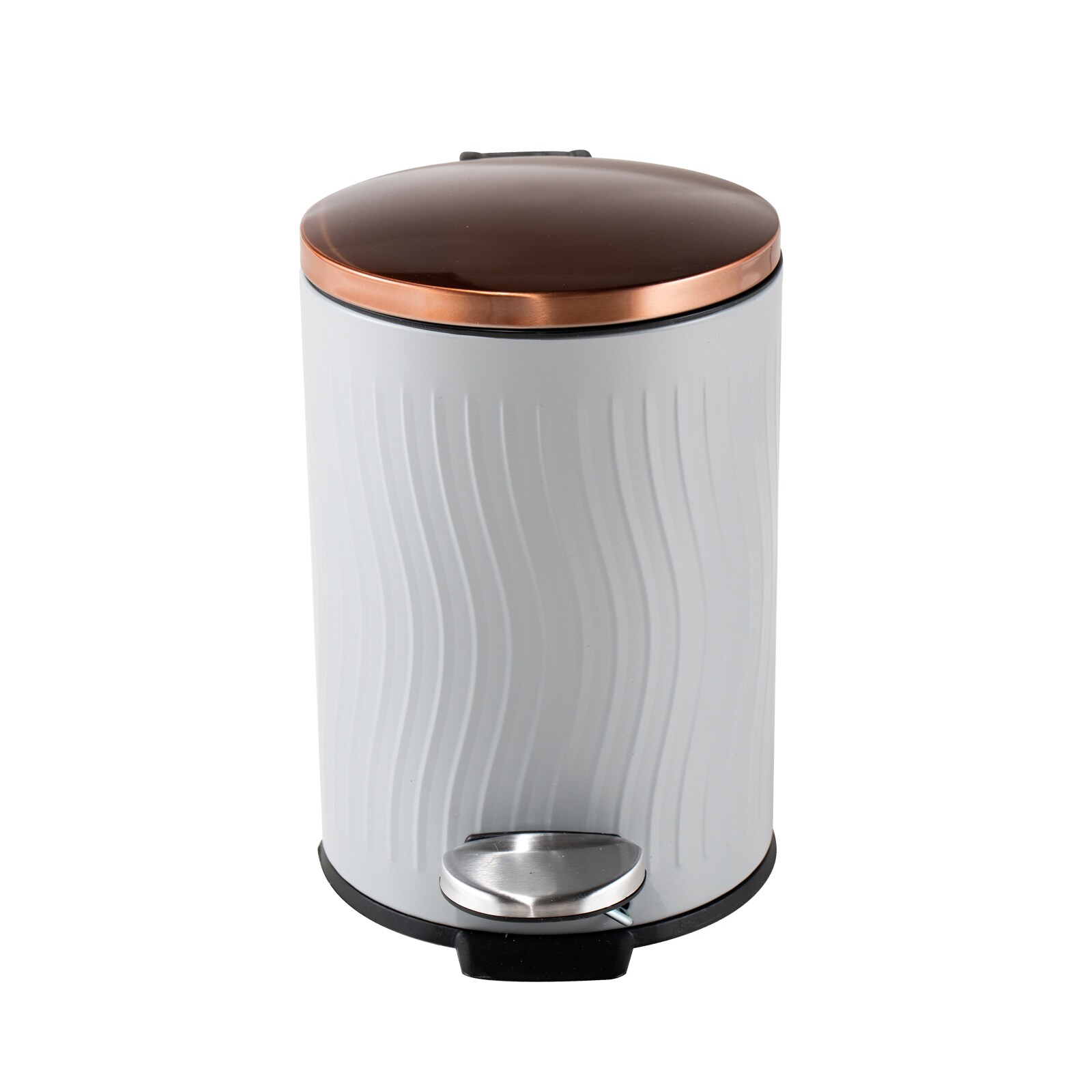 HTI-Living Abfalleimer 5 Liter Grau/Kupfer Jannik 