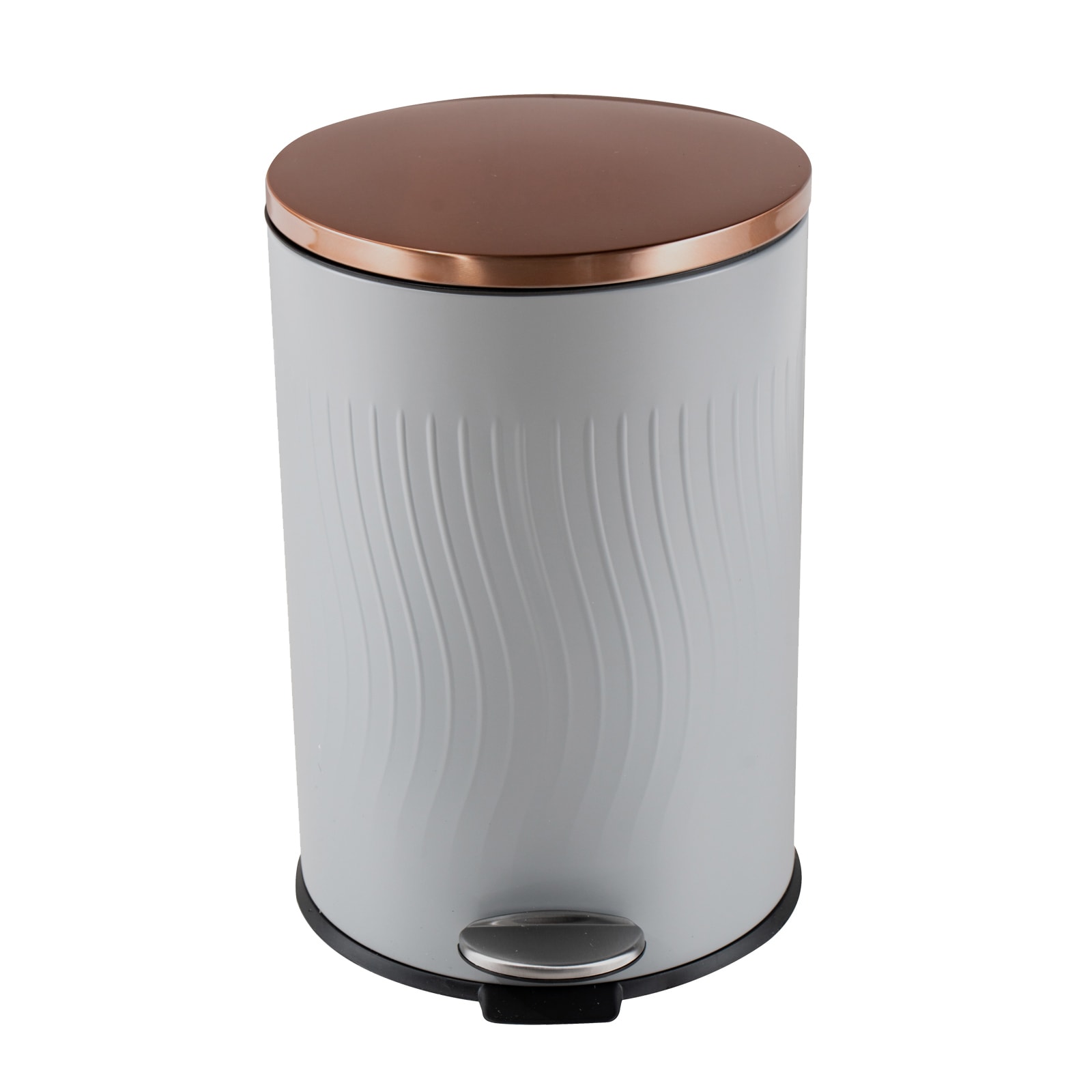 HTI-Living Abfalleimer 20 Liter Grau/Kupfer Jannik 