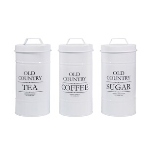 neuetischkultur Kaffee-, Tee- und Zuckervorratsdose 3er Set Retro 