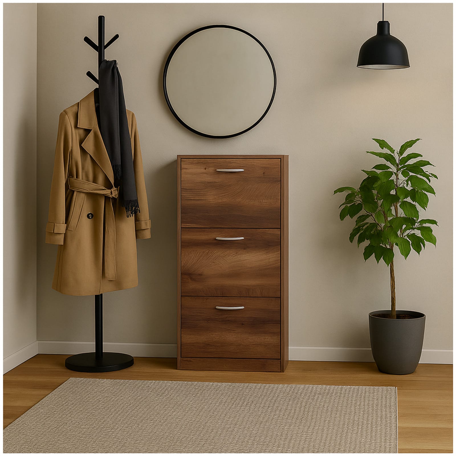 HTI-Living Schuhschrank Thekla Eiche 