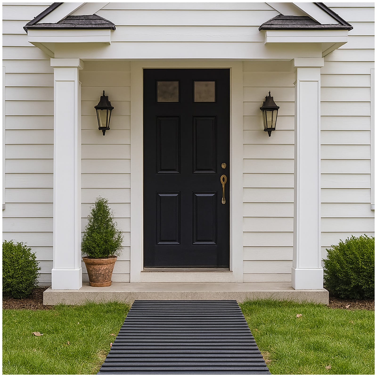 HTI-Living Gartenweg 260 cm Holzbohlenoptik Grau 