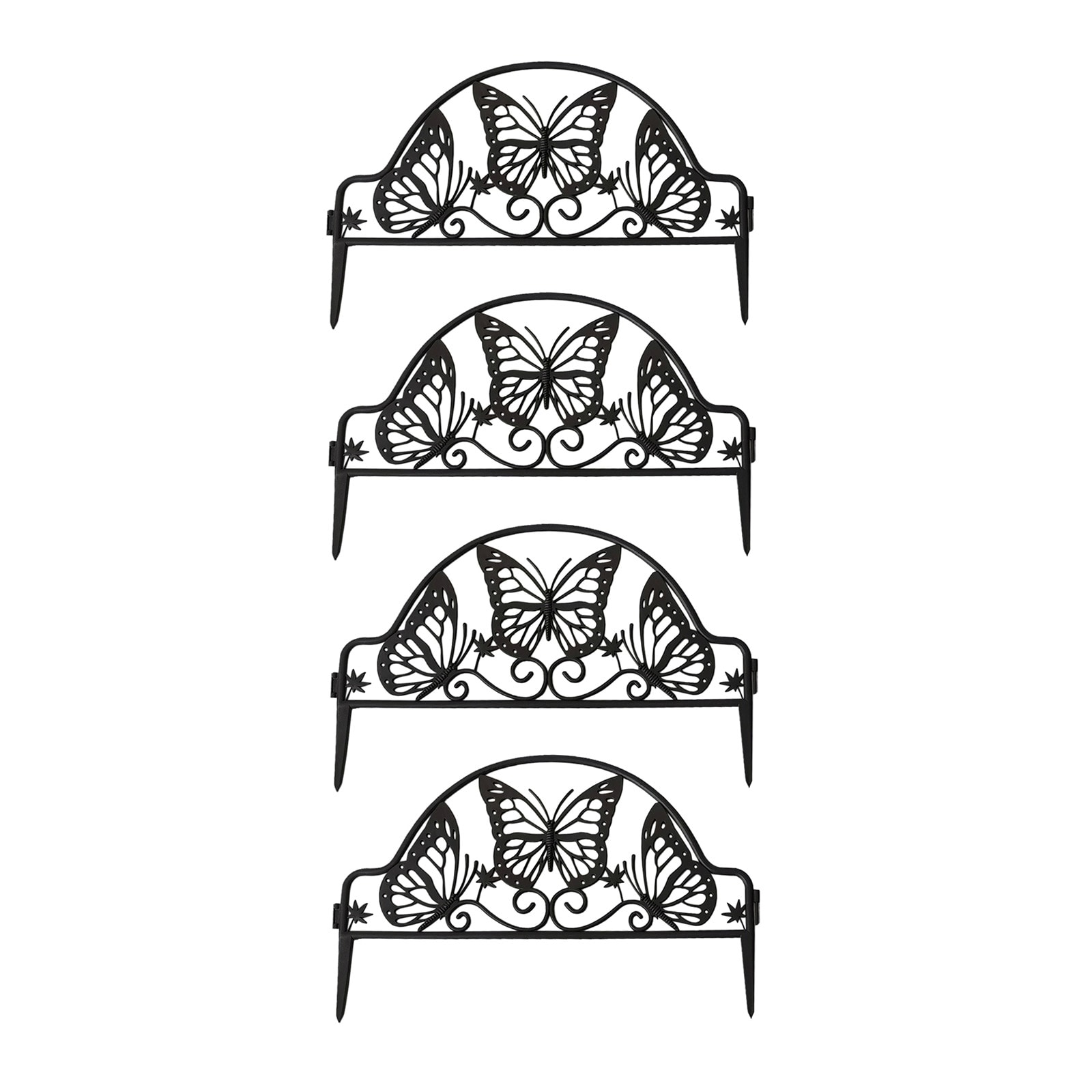 HTI-Living Beeteinfassung 600 cm Schmetterling mit Lichterkette 