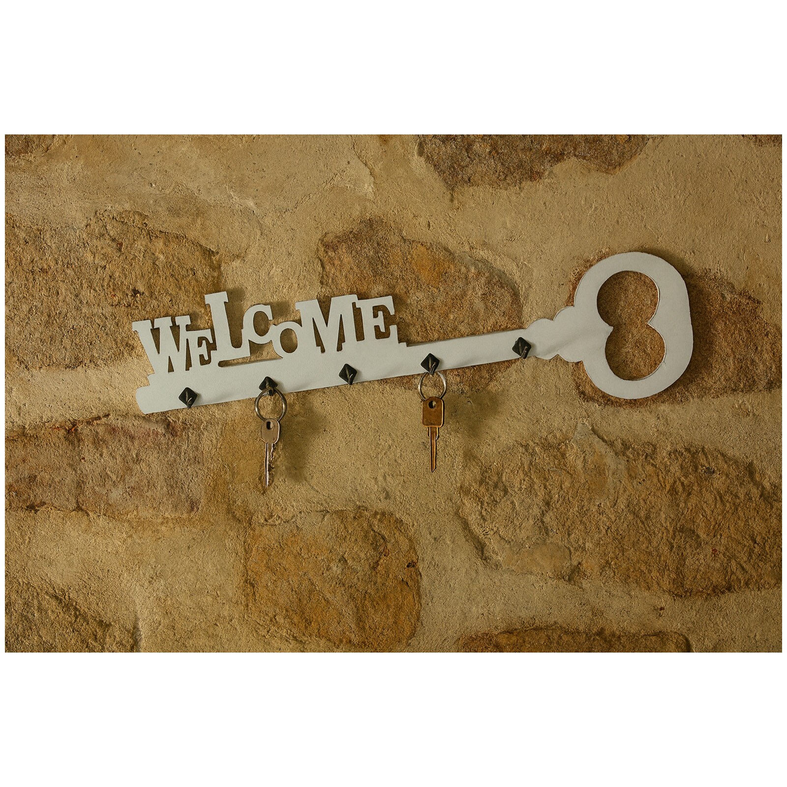 HTI-Living Schl&uuml;sselbrett Shabby Look Welcome 