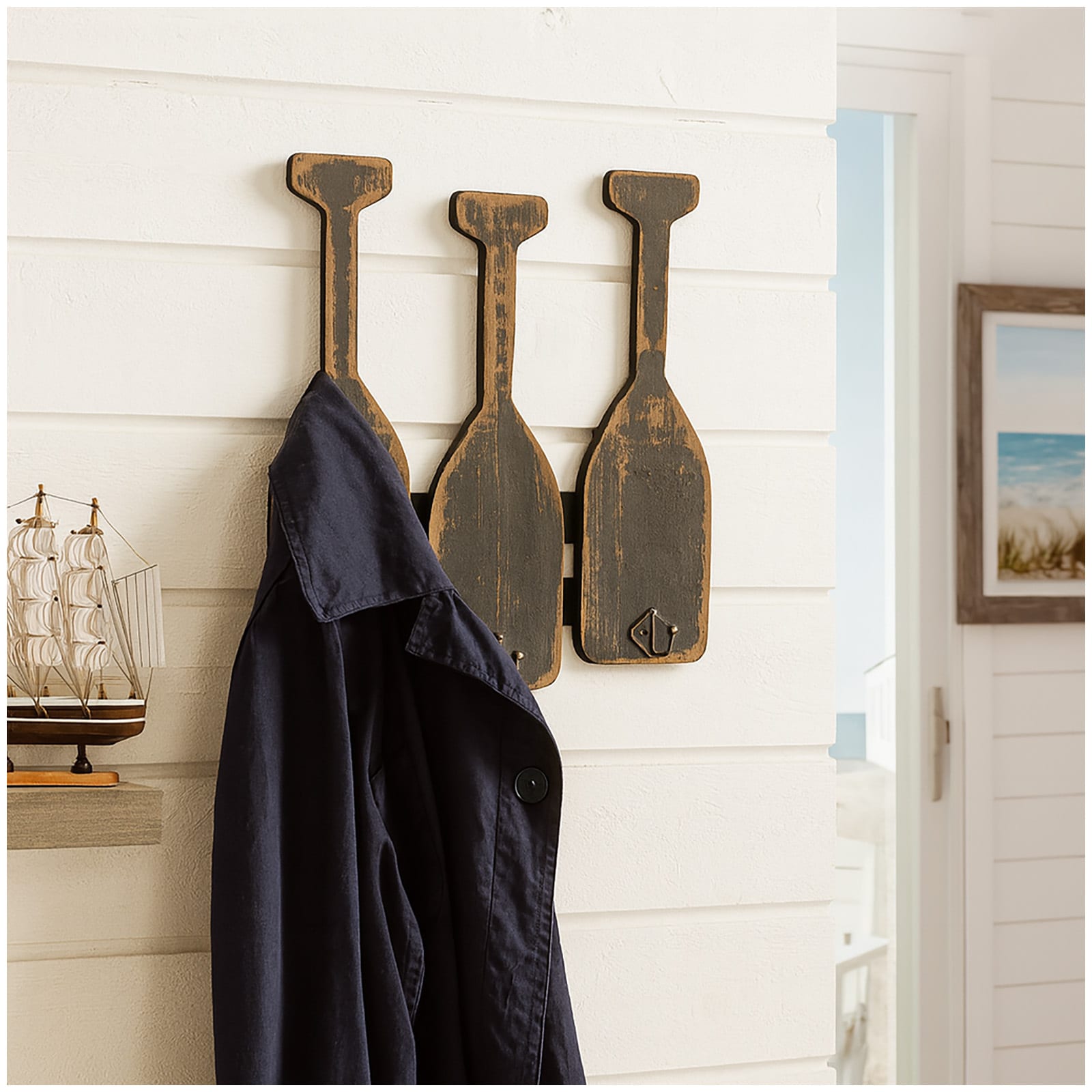 HTI-Living Kleiderhaken Paddel Vintage 