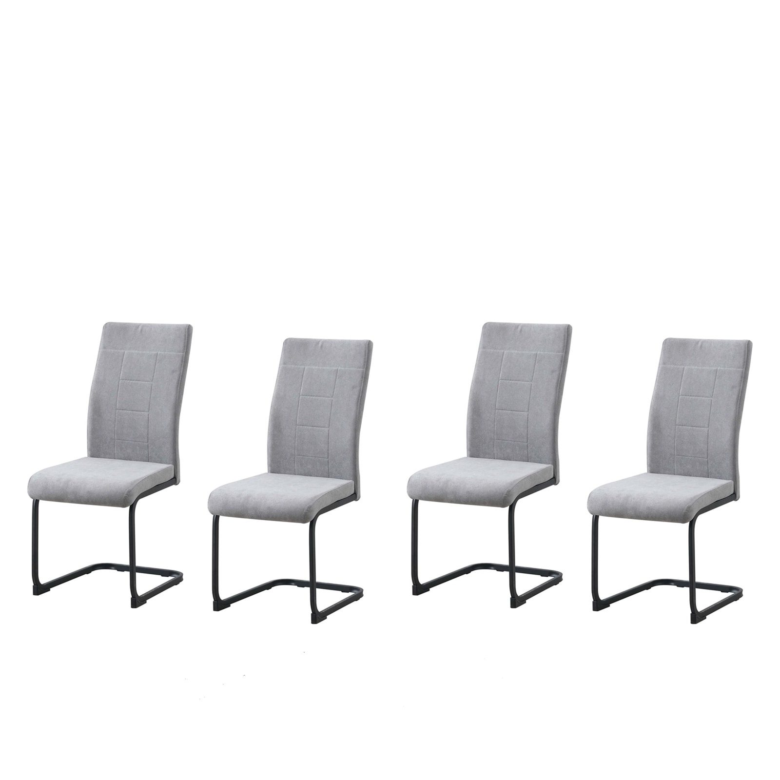 HTI-Living Esszimmerstuhl LennyP 4er-Set Grau 