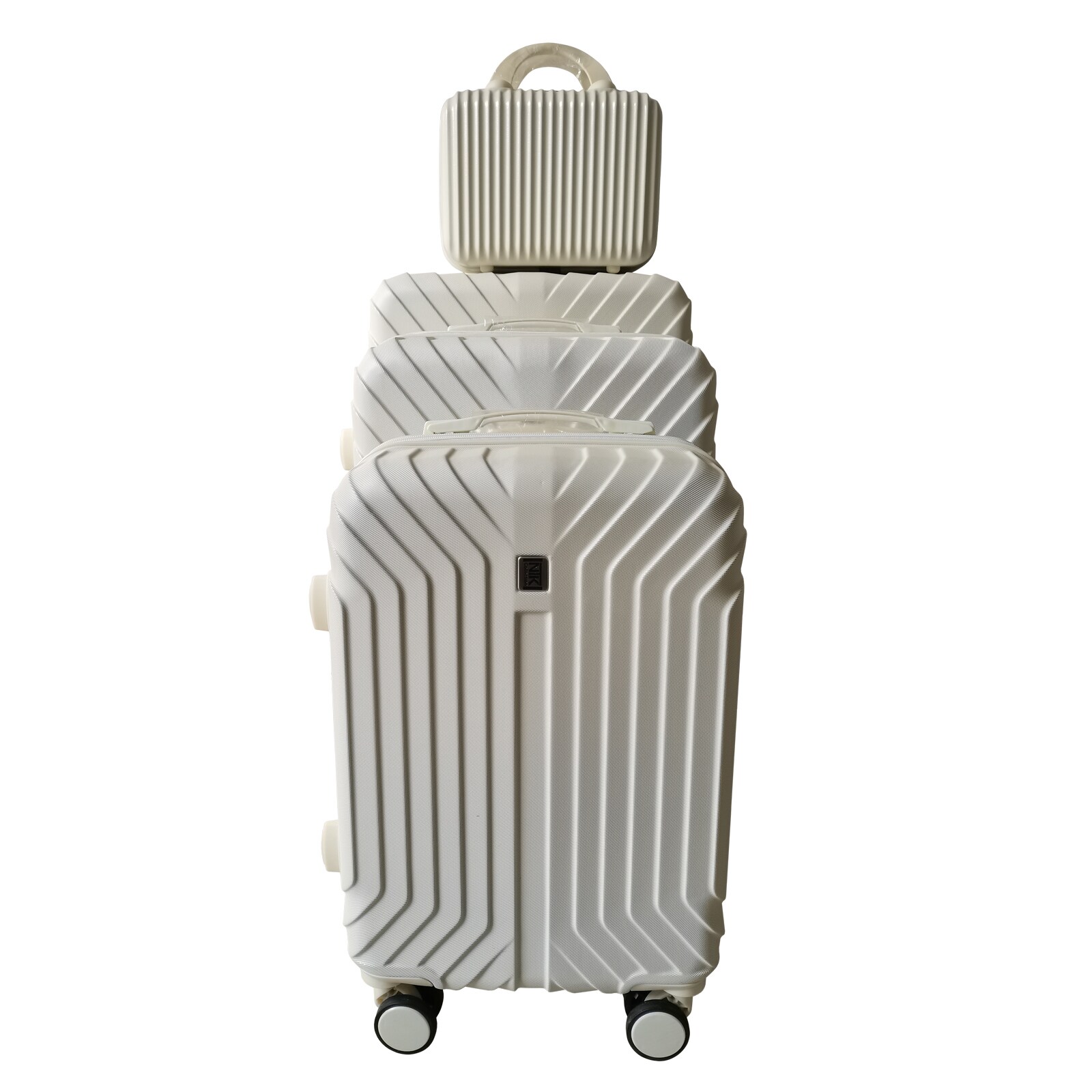 NTK-Collection Hartschalenkoffer 4er-Set Mabell Wei&szlig; 