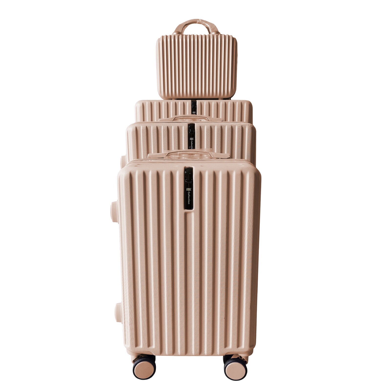 NTK-Collection Hartschalenkoffer 4er-Set Leandra Rosa 