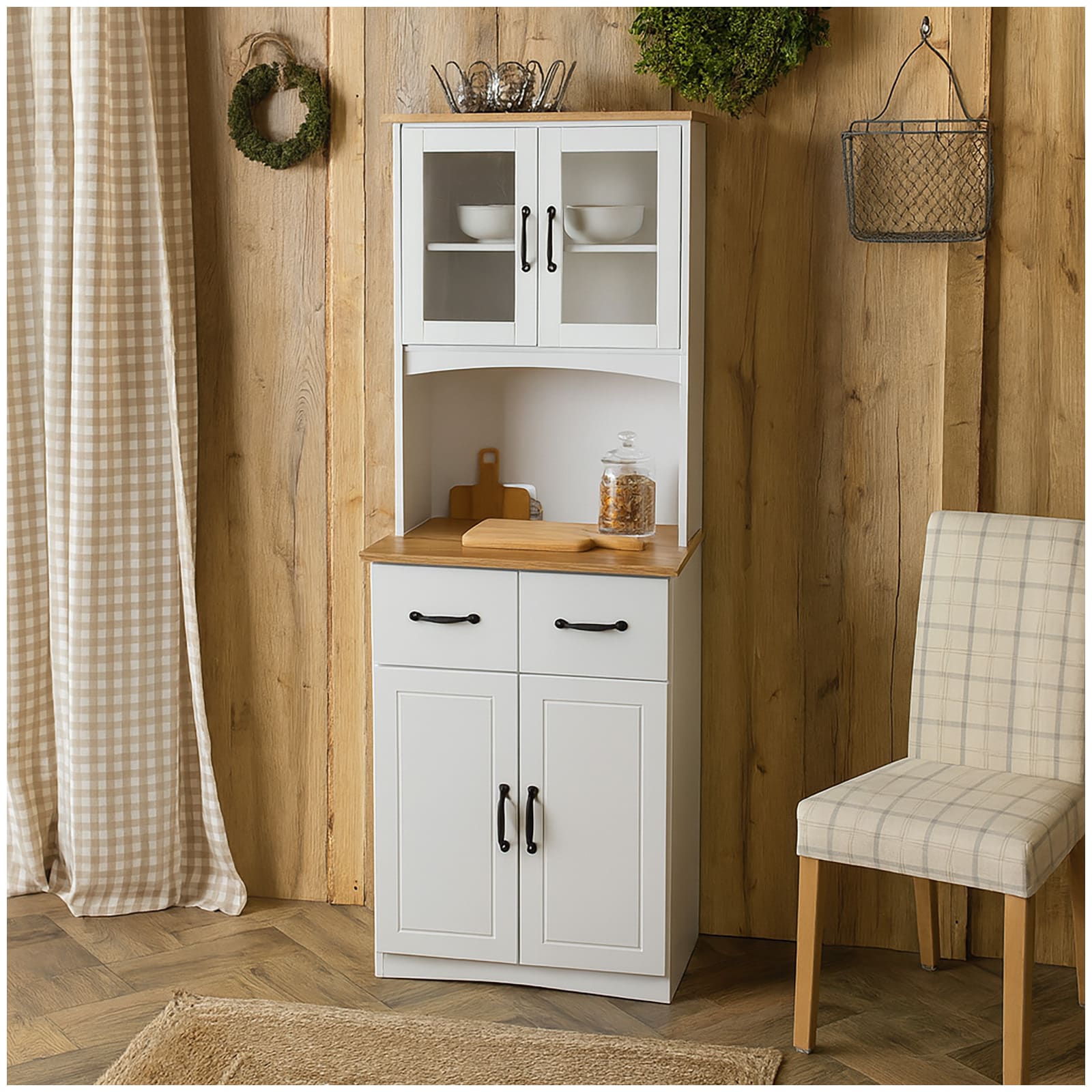 HTI-Living K&uuml;chenbuffet Landhausstil Wei&szlig; 