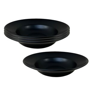 NTK-Collection Pastateller 4 Stück Matt Schwarz 