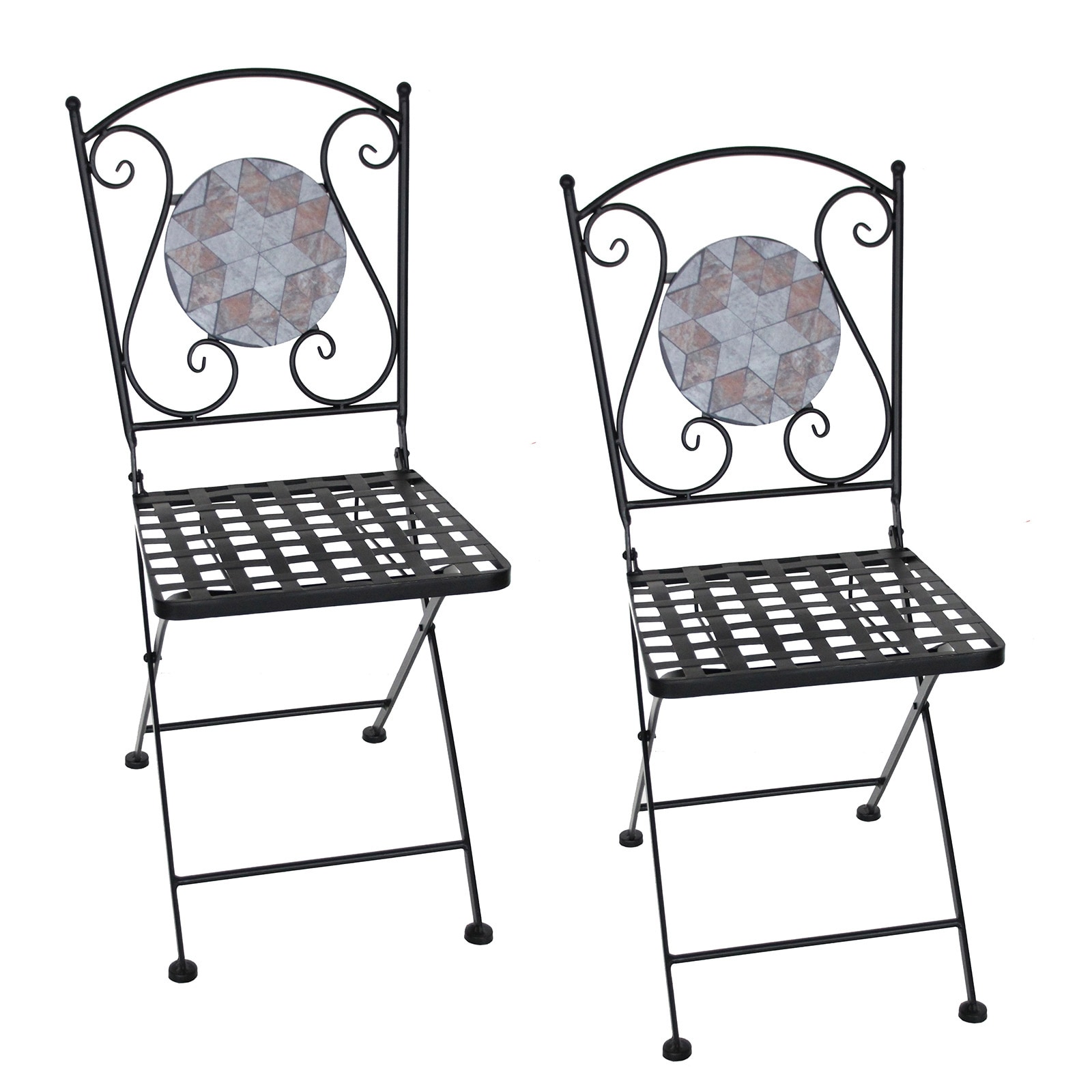 HTI-Living Gartenst&uuml;hle 2 St&uuml;ck Marocco Braun 