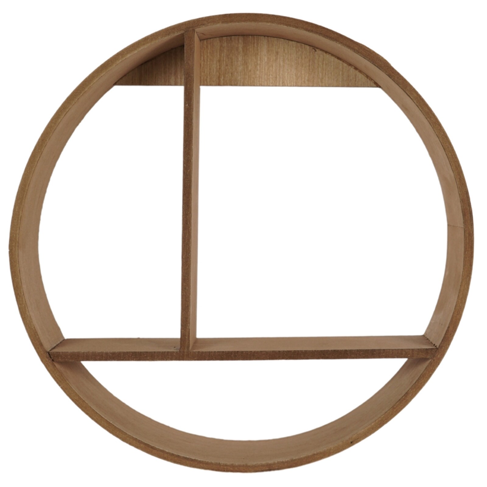 HTI-Living Wandregal &Oslash; 37 cm Holz Hellbraun 