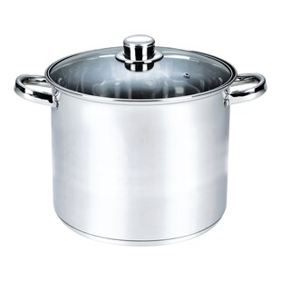 Michelino Kochtopf Edelstahl 21 Liter mit Deckel 