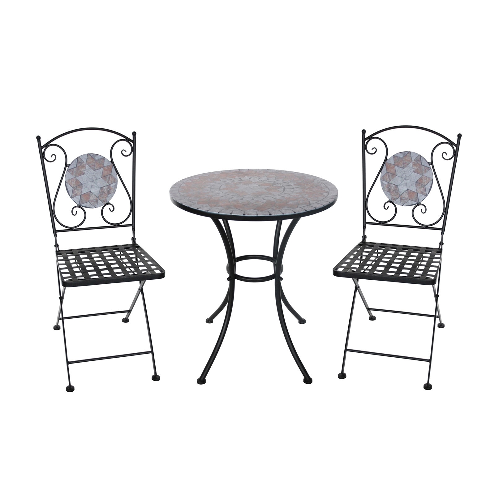 HTI-Living Tisch und 2 St&uuml;hle Marocco Braun 