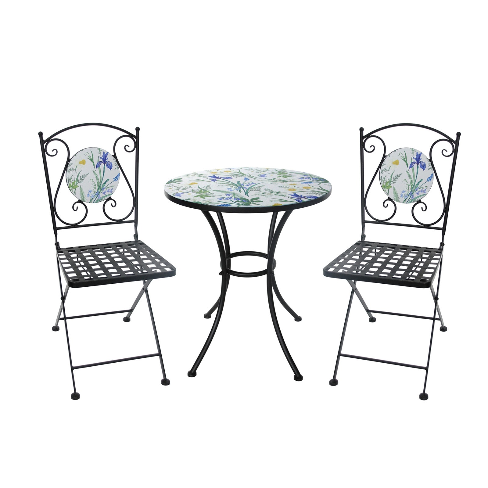 HTI-Living Tisch und 2 St&uuml;hle Celia Lilie 