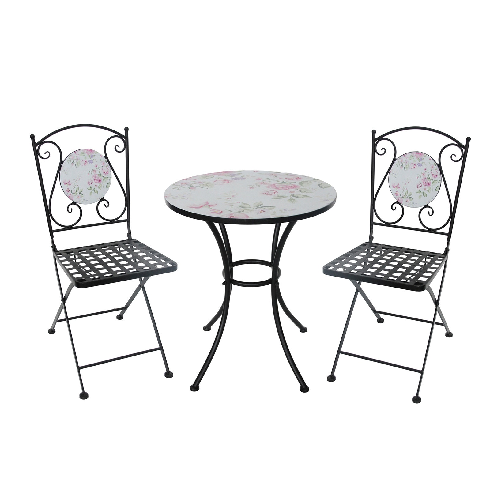 HTI-Living Tisch und 2 St&uuml;hle Celia Rosen 