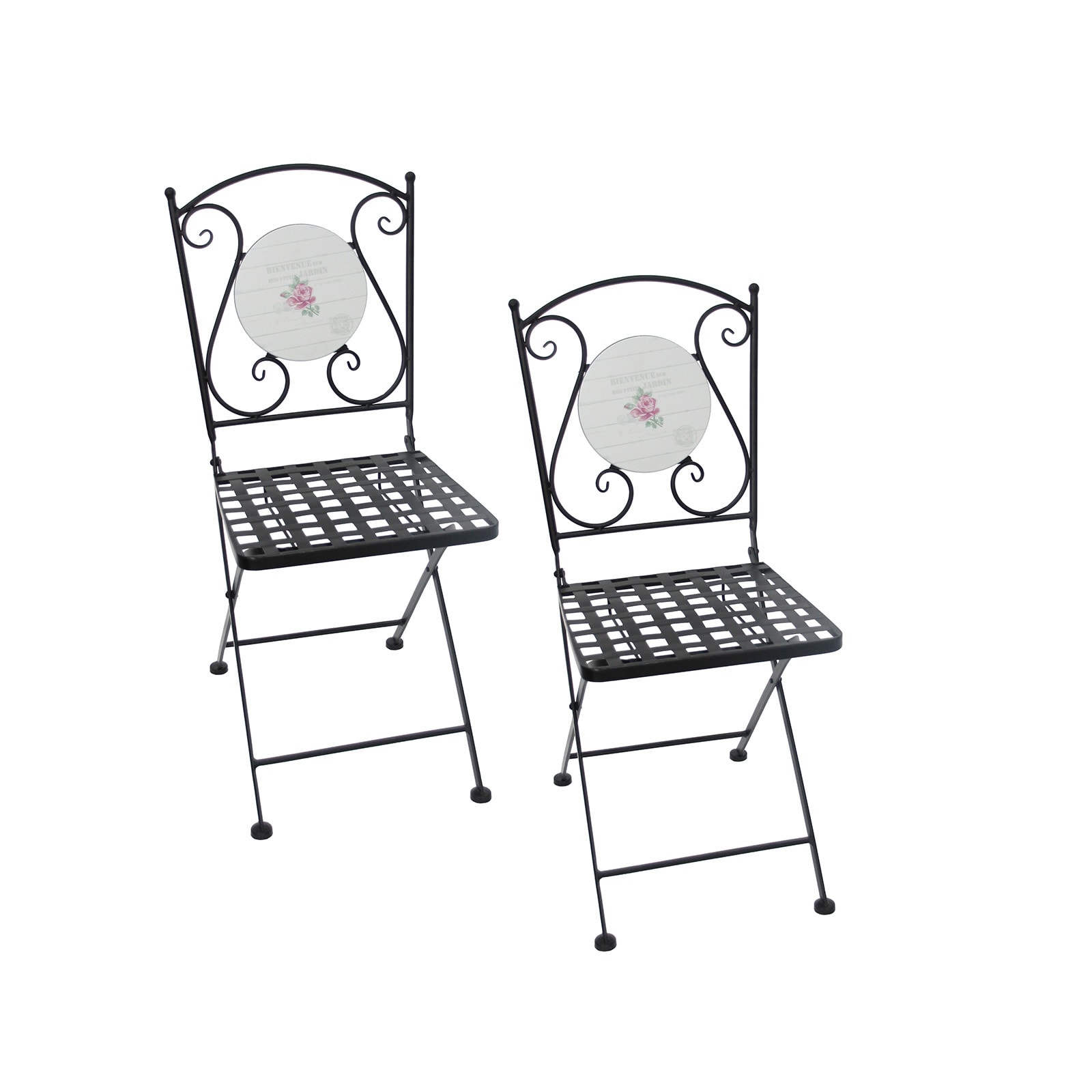 HTI-Living Gartenst&uuml;hle 2 St&uuml;ck Celia Bienvenue 