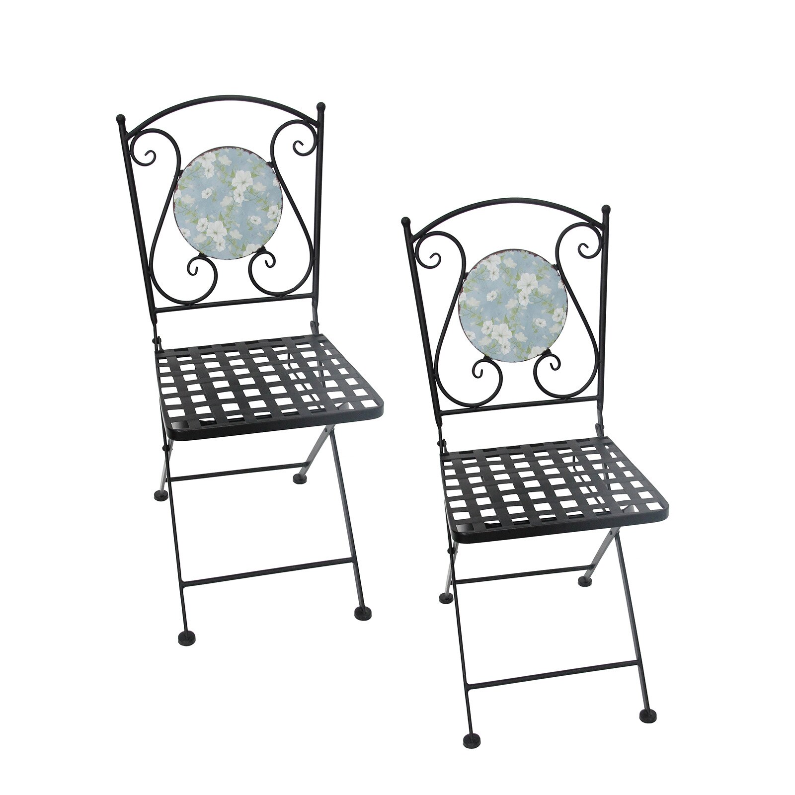 HTI-Living Gartenst&uuml;hle 2 St&uuml;ck Celia Petunien 