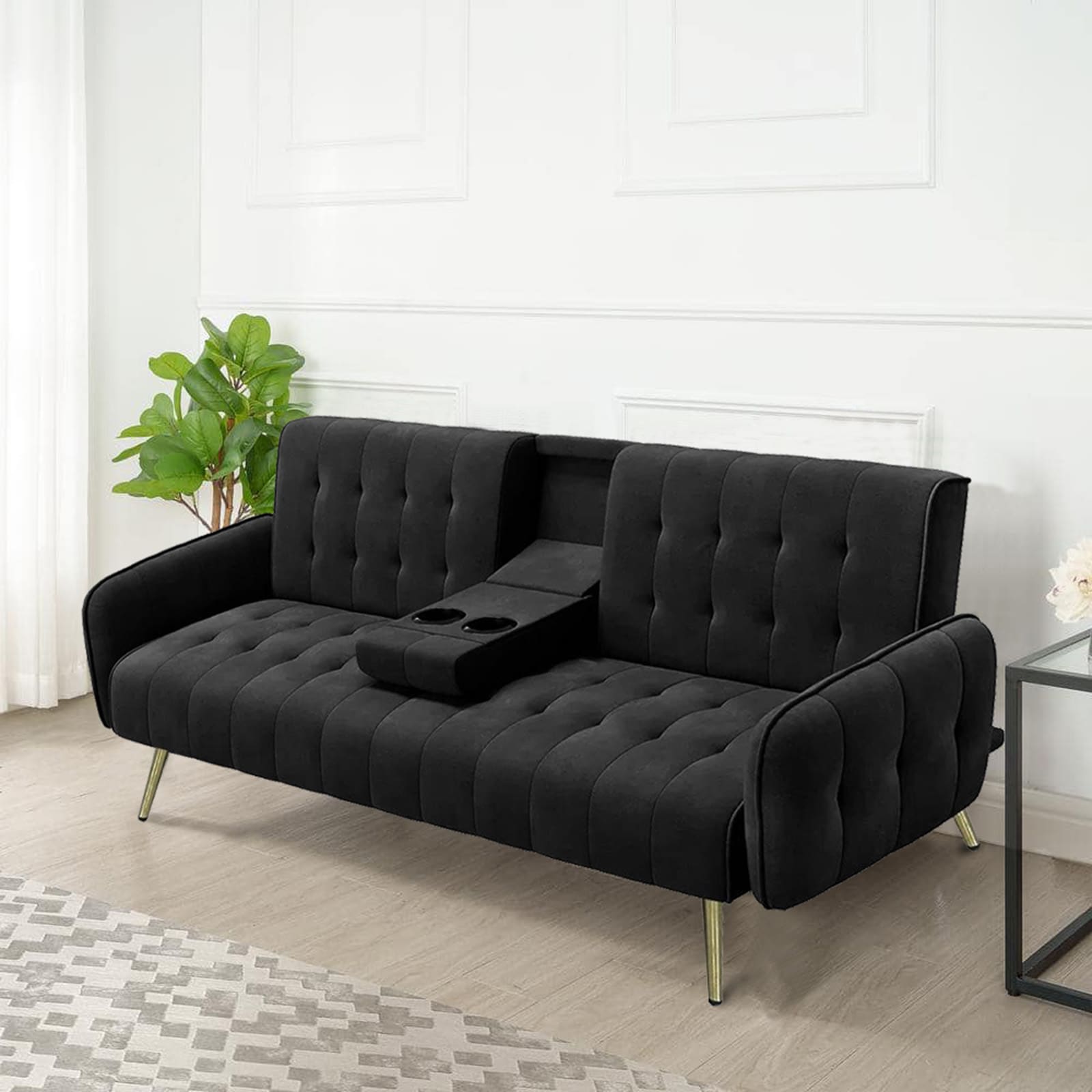 HTI-Living Sofa mit Knopfsteppung 