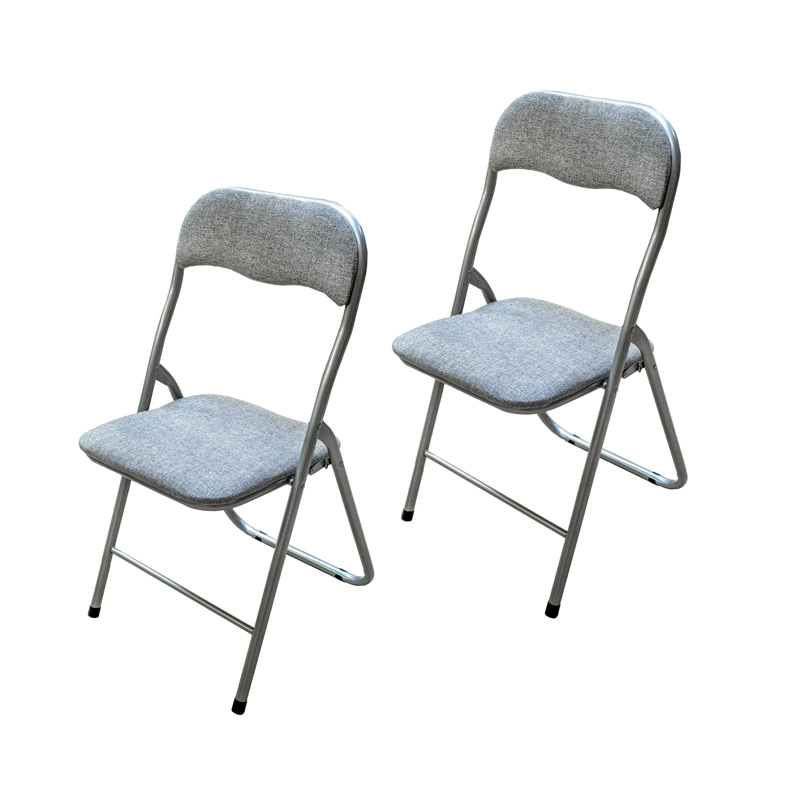 HTI-Living Klappstuhl 2er Set Dima Fabric Grau 