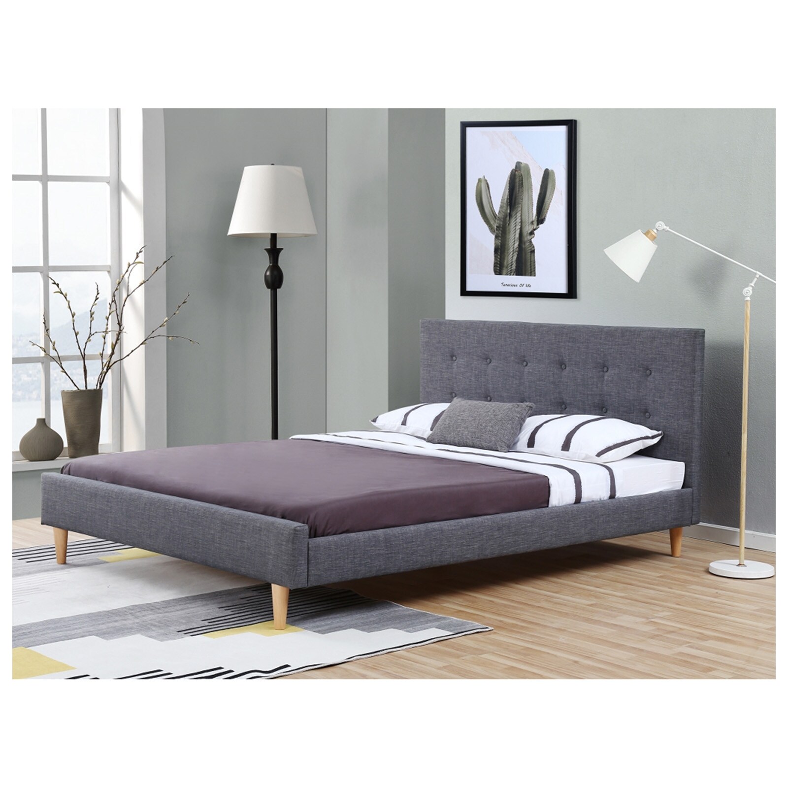 HTI-Living Bett inkl. Lattenrost Liegefl&auml;che 90 x 200 cm 