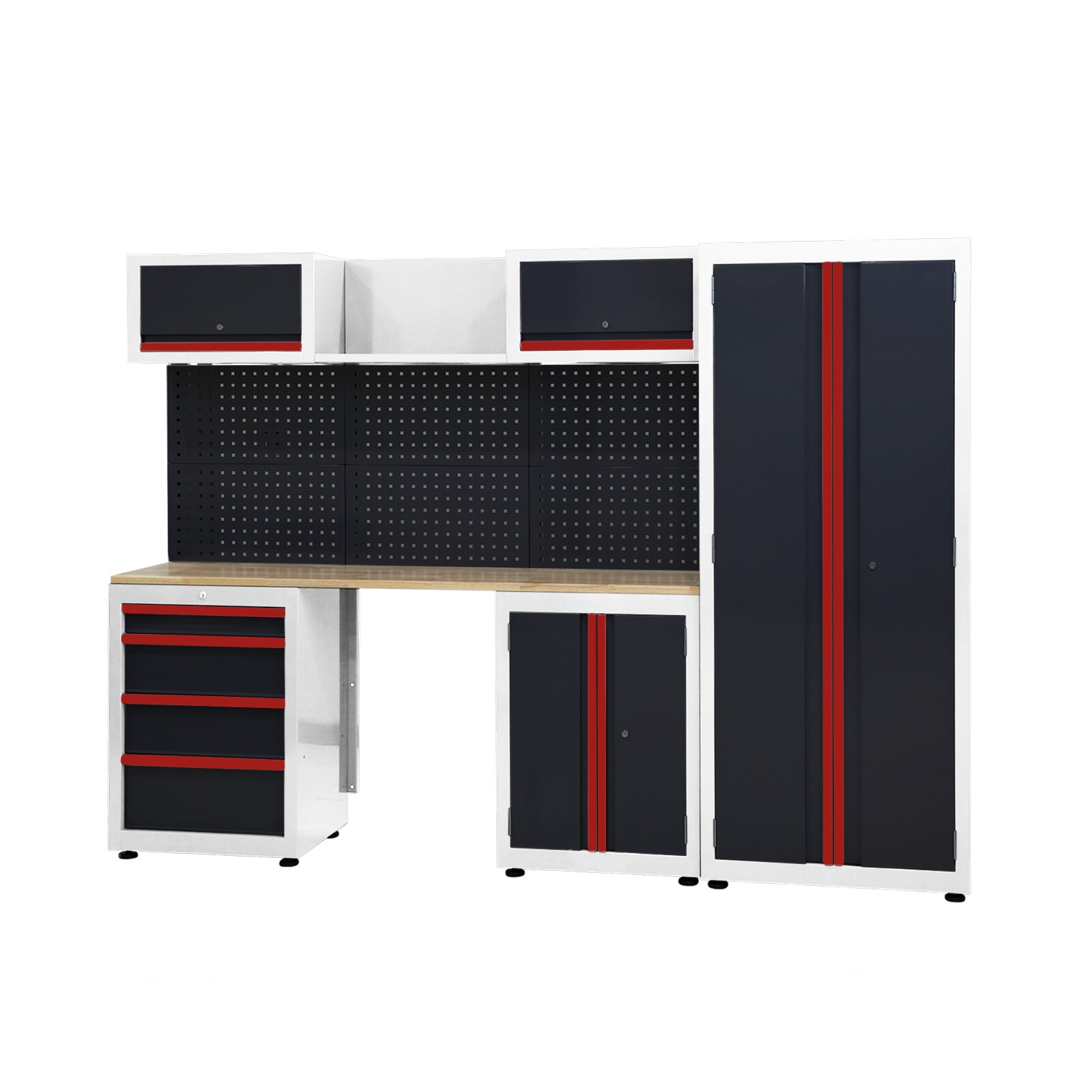 HTI-Living Werkstattwand Havel Schwarz-Wei&szlig;-Rot 