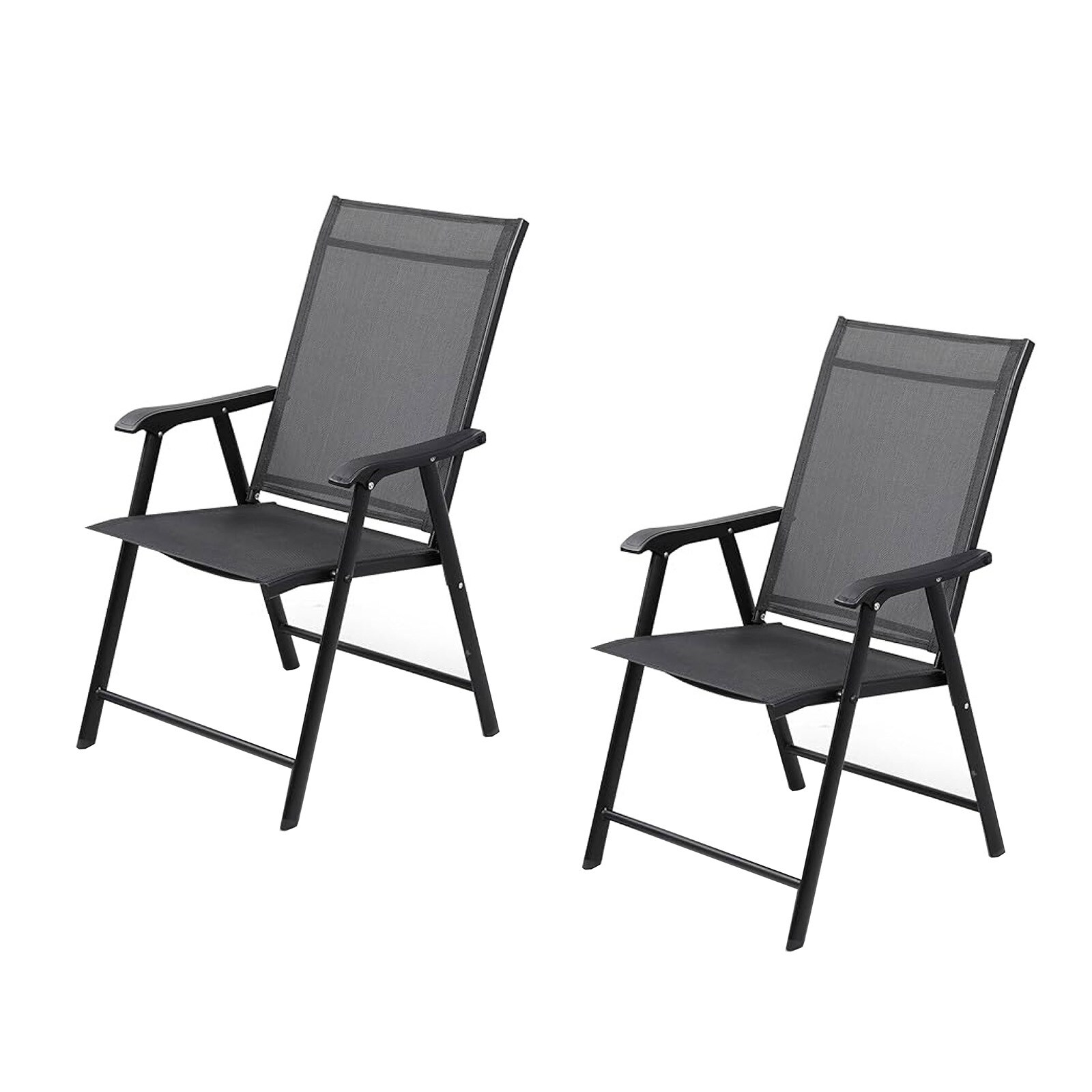 HTI-Living Gartenst&uuml;hle 2 St&uuml;ck Grau 
