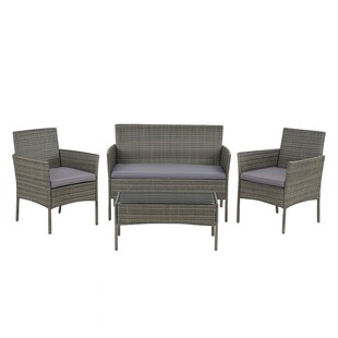 HTI-Living Outdoor Möbel Grau 4-teiliges Set 