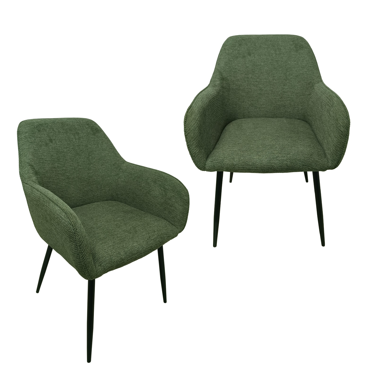 HTI-Living Stuhl Albany Waffle Gr&uuml;n 2er-Set 