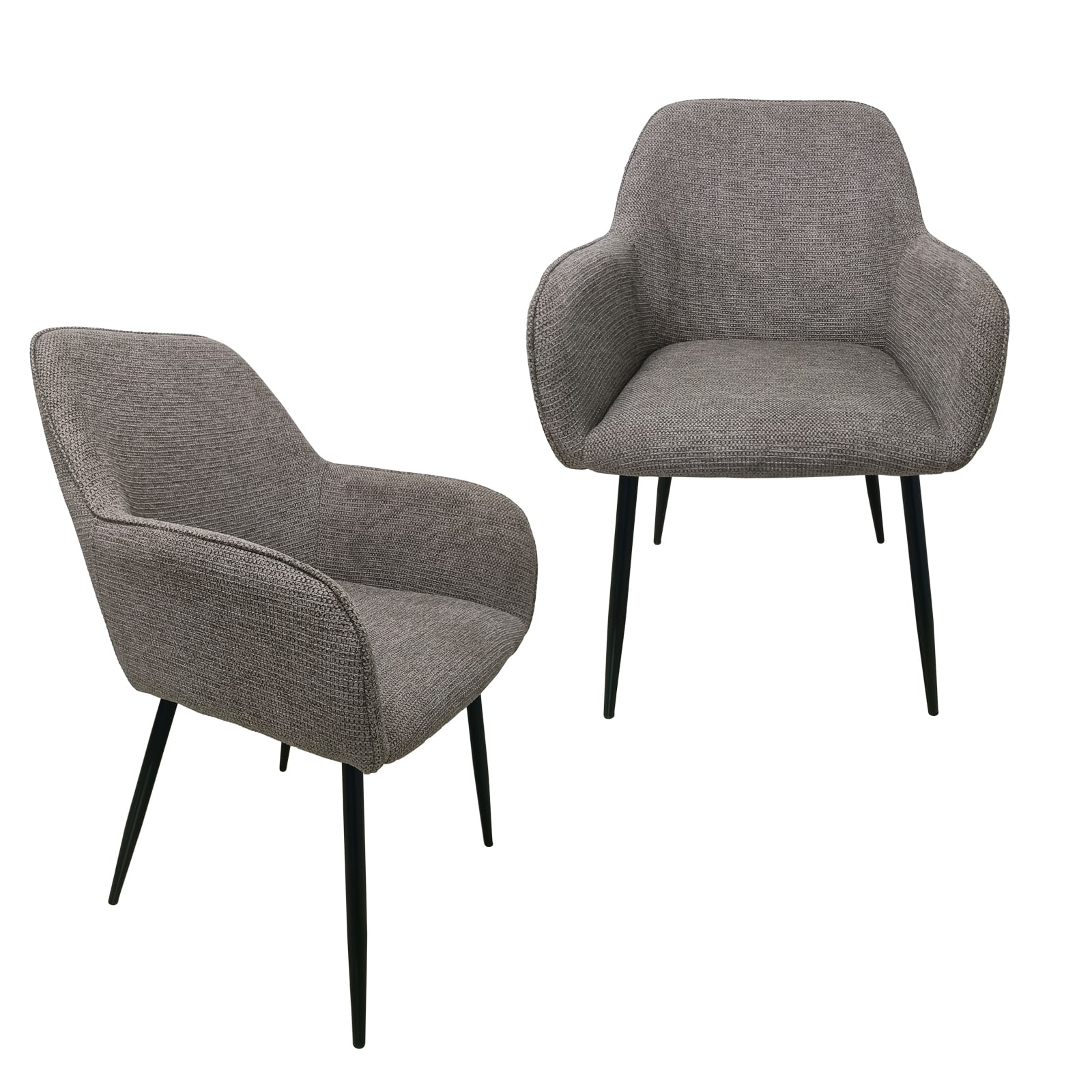 HTI-Living Stuhl Albany Waffle Hellbraun 2er-Set 