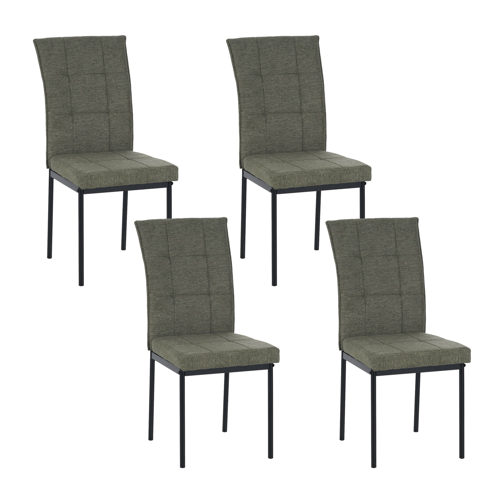 HTI-Living Stuhl Matthew Gr&uuml;n 4er-Set 