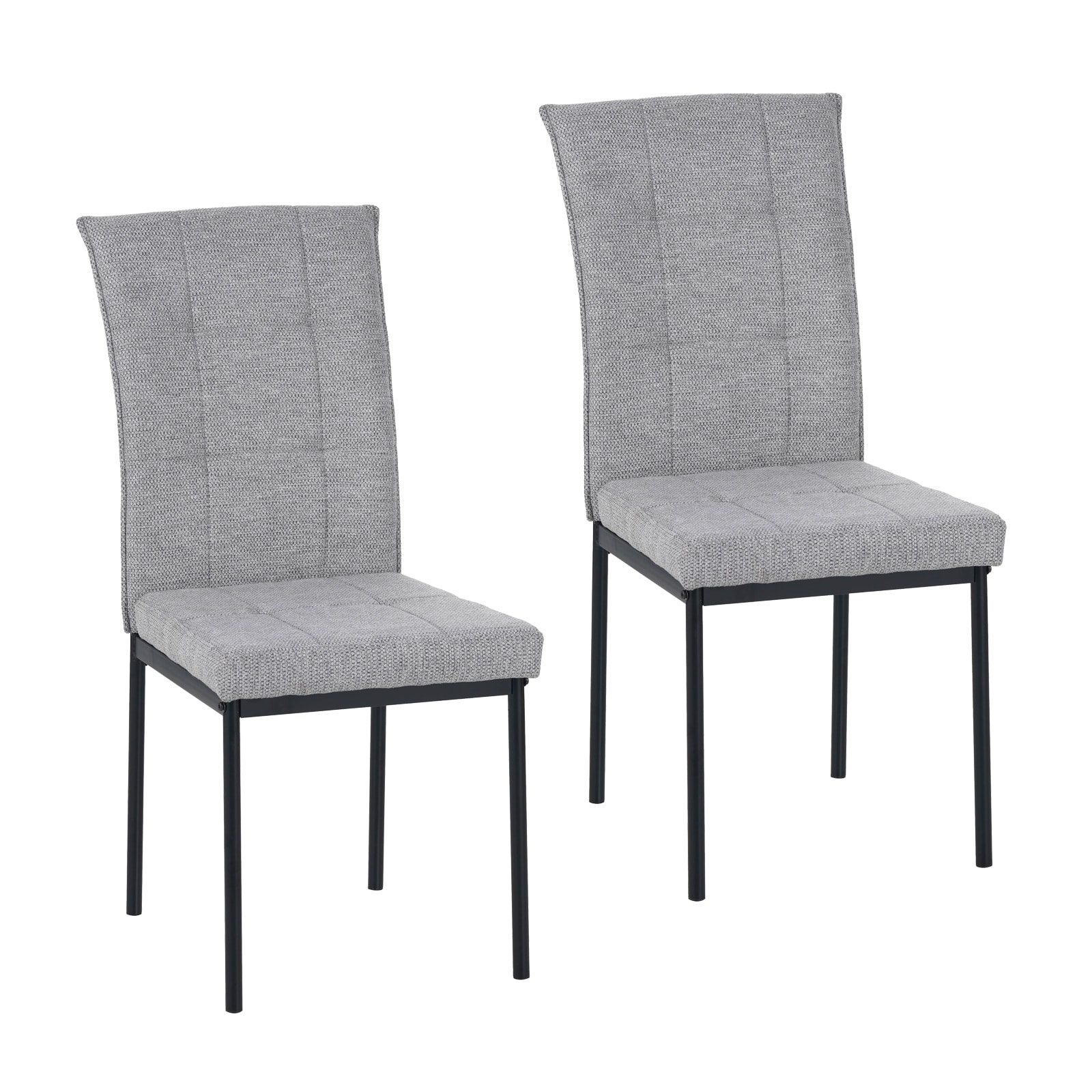 HTI-Living Stuhl Matthew Hellgrau 2er-Set 