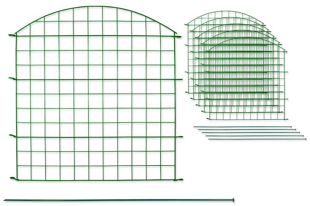 GreenYard Teichzaun Oberbogen Komplett-Set 11-tlg. 
