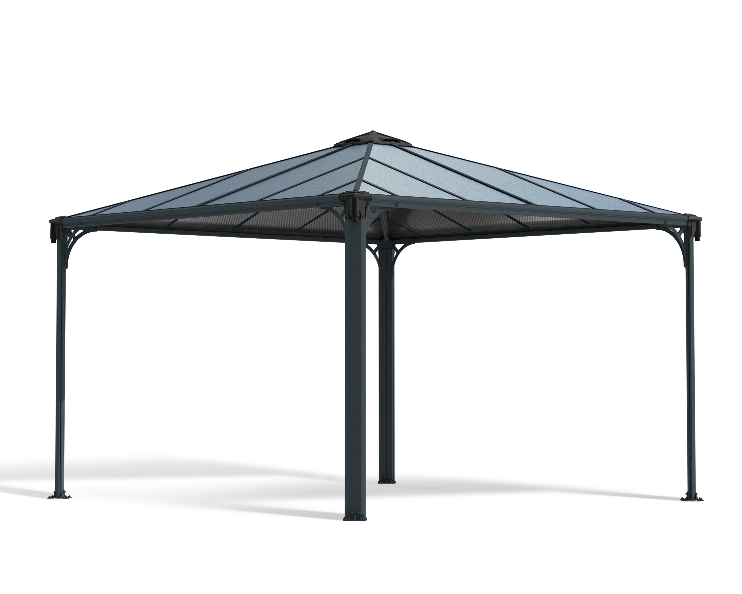 Canopia Palermo Aluminium-Pavillon 3,6 x 3,6 m Grau 