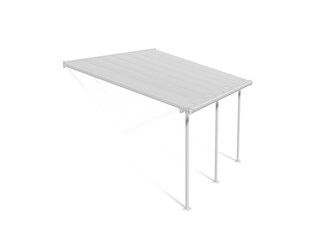 Palram Canopia Feria Terrassenüberdachung weiß 425x298x260-305 in cm (LxBxH) 