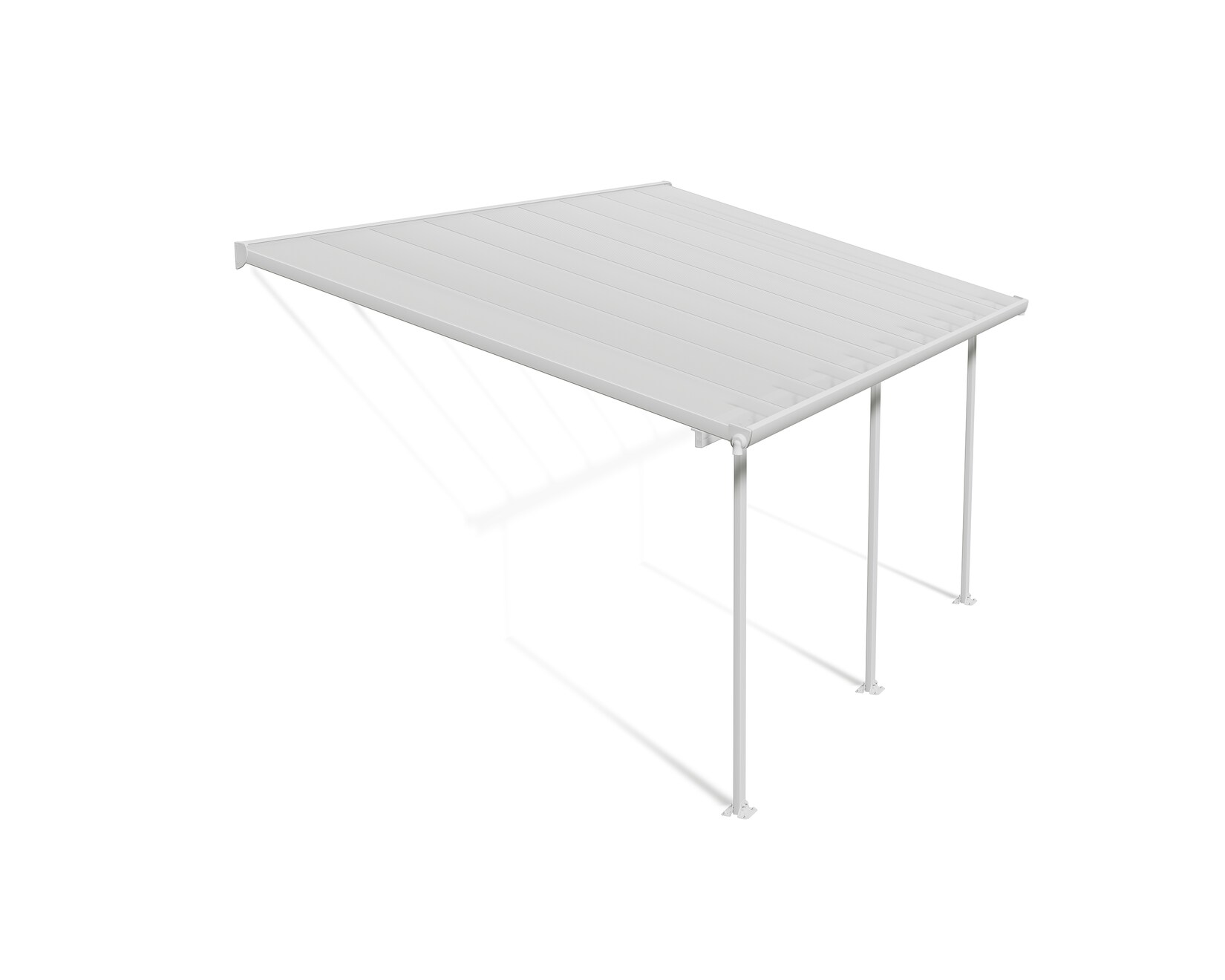 Palram Auvent de terrasse Feria Blanc | 3 × 5 m