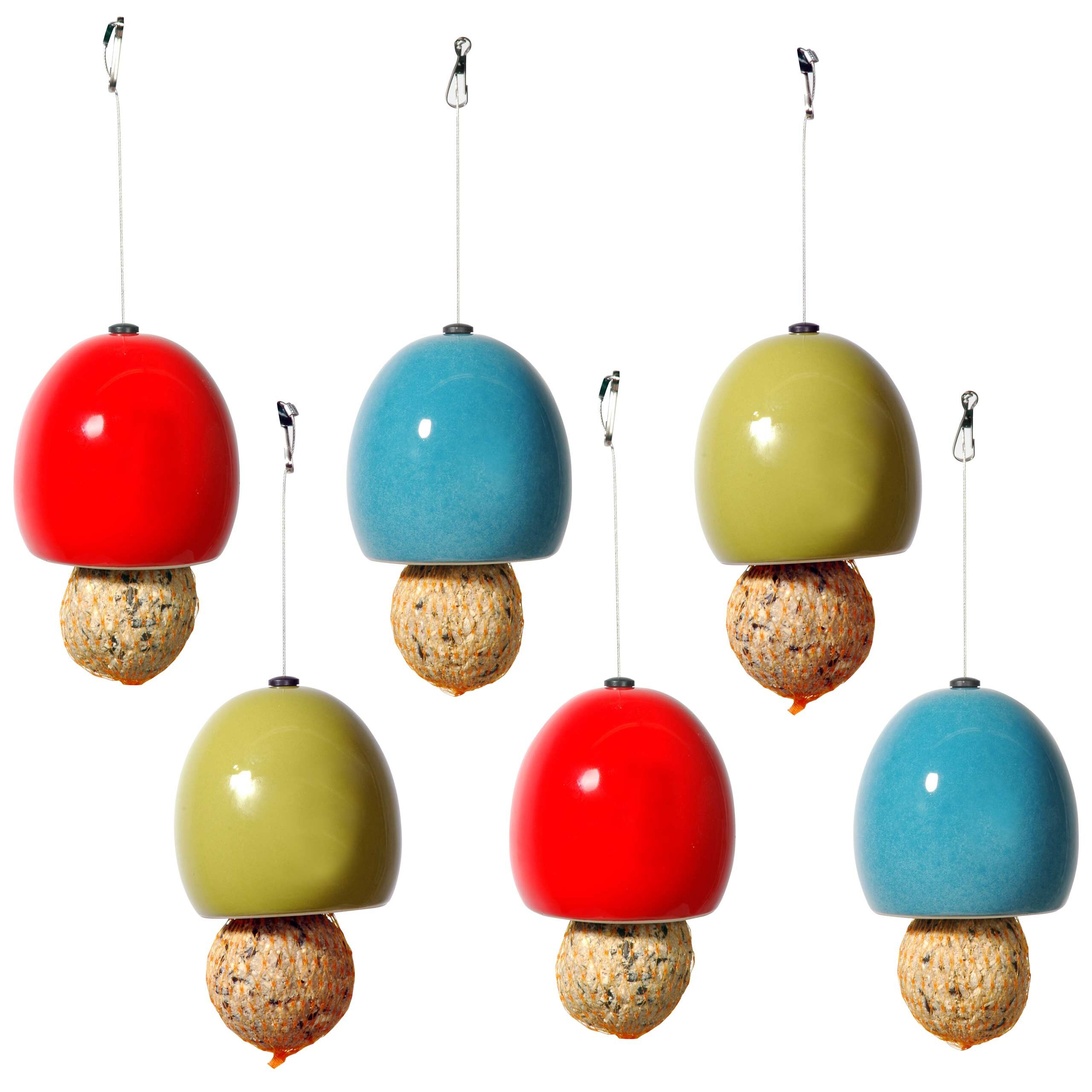 Luxus-Vogelhaus Keramik-Futterspender "Kn&ouml;del" 