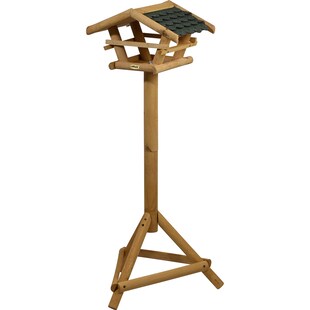dobar Vogelhaus mit Ständer, Spitzdach 