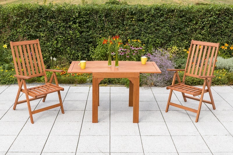 Merxx Gartenm&ouml;bel Set 3tlg. Vitoria Balkontisch Balkon-Set 