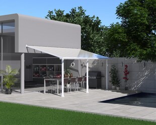 Palram Canopia Olympia Terrassenüberdachung weiß 546x295x305 cm 