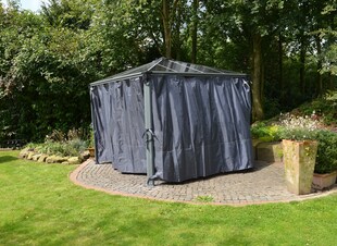 Palram - Canopia | Vorhangset für 3 - 4m Pavillons, anthrazit 