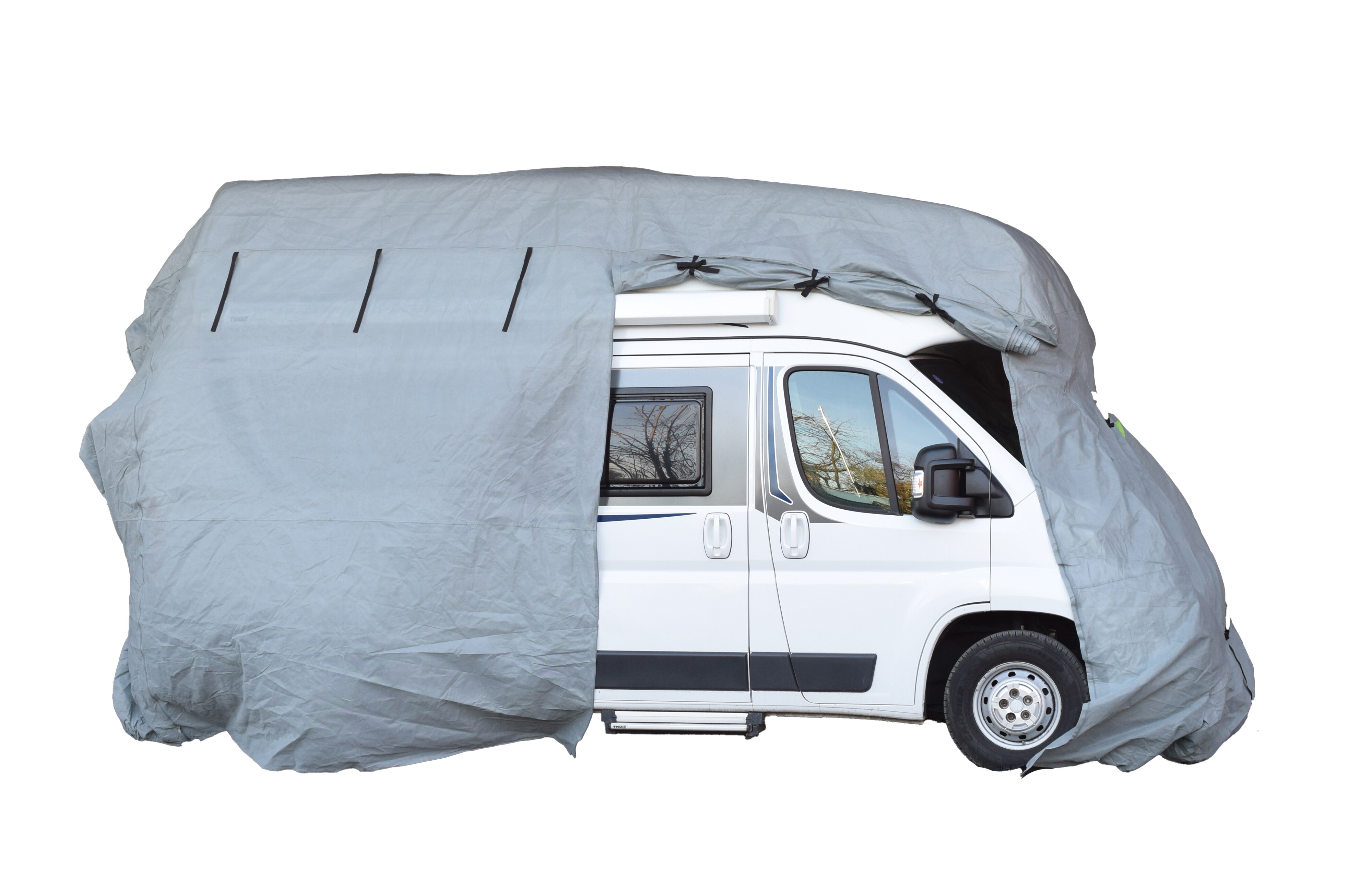 GreenYard Wohnmobil Schutzh&uuml;lle Gr&ouml;&szlig;e L 730 x 235 x 275 cm Schutzhaube Ganzgarage Garage Abdeckplane Campingmobil 