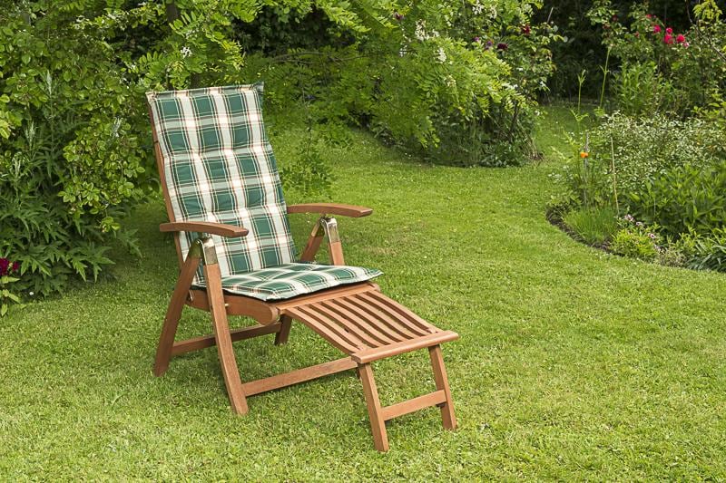 Merxx Comodoro Klappsessel mit Fu&szlig;teil und Kissen 