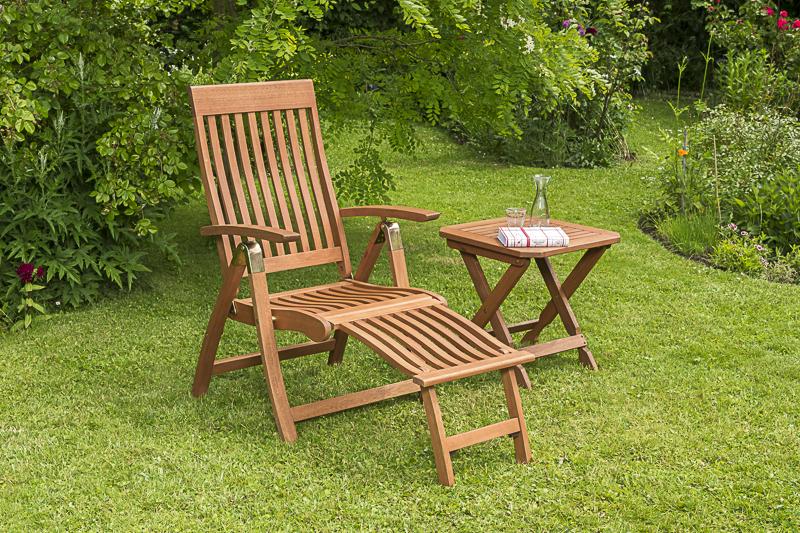 Merxx Comodoro Klappsessel mit Fu&szlig;teil und Klapphocker 