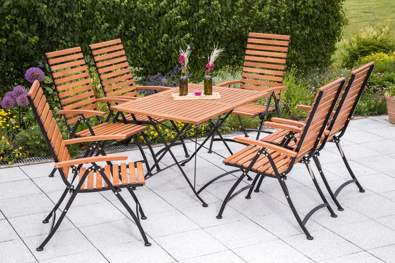 Merxx 7tlg. Schlossgarten Set, eckig 