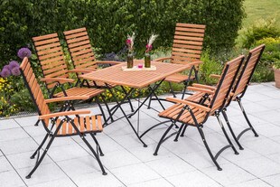 Merxx 7tlg. Schlossgarten Set, eckig 