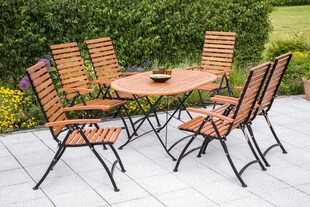 Merxx 7tlg. Schlossgarten Set, oval 